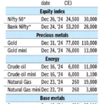 Commodities Options Margin Requirements